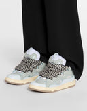 Sneakers Lanvin, Curb Suede, White Blue