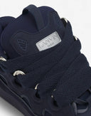 Sneakers Lanvin, Curb Round Toe Lace-Up, Navy Blue