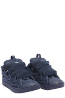 Sneakers Lanvin, Curb Round Toe Lace-Up, Navy Blue