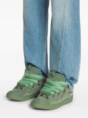 Sneakers Lanvin, Curb, Padded Design, Olive Green