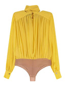 Body ELISABETTA FRANCHI, Silk shirt with body detail