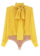 Body ELISABETTA FRANCHI, Silk shirt with body detail