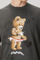 Tricou DOMREBEL, SNAP SKETCH - T-SHIRT Faded Black