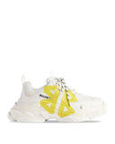 SNEAKERS BALENCIAGA, Triple S Tape, Yellow Detail, White