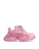 SNEAKERS BALENCIAGA, Triple S, Logo Print, Pink