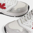 Sneakers DSQUARED2, Dash Print, White, Red Leaf Insert, Men