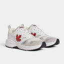 Sneakers DSQUARED2, Dash Print, White, Red Leaf Insert, Men