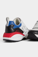 Sneakers DSQUARED2, Dash Print, White Multicolor