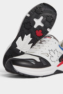 Sneakers DSQUARED2, Dash Print, White Multicolor