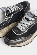 SNEAKERS DSQUARED2, Sprinter Sneakers, Laminated Metallic Dark Grey