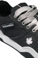 Sneakers DSQUARED2, Spiker, Vintage Denim, Low Top, Black