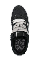 Sneakers DSQUARED2, Spiker, Vintage Denim, Low Top, Black