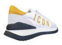 Sneakers DSQUARED2, Icon, Bianco-Giallo