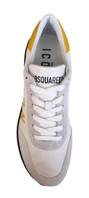 Sneakers DSQUARED2, Icon, Bianco-Giallo