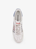 SNEAKERS DSQUARED2, Low-Top Leather Sneakers, Denim Insert