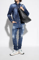 SNEAKERS DSQUARED2, Sprinter Sneakers, Alb si verde