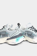 SNEAKERS DSQUARED2, Faster Sneakers, White and Blue