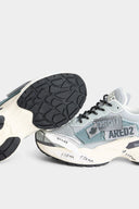 SNEAKERS DSQUARED2, Faster Sneakers, White and Blue