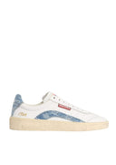 Sneakers DSQUARED2, Rider Sneakers, Denim Insert, Alb