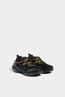 SNEAKERS DSQUARED2, Faster Sneakers, Orange insert, Black