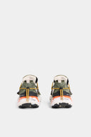 SNEAKERS DSQUARED2, Faster Sneakers, Orange insert, Kaki