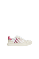 Sneakers DSQUARED2, New Jersey Design, Pink Details, Low Top, White