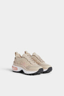 SNEAKERS DSQUARED2, Bubble, Sireturi logo, Bej