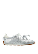 Sneakers DSQUARED2, Metallic Lace-Up Sneakers, Argintiu