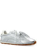 Sneakers DSQUARED2, Metallic Lace-Up Sneakers, Argintiu