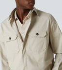 Camasa Zegna, Stretch Cotton, Cream