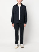 Camasa Zegna, Merino Wool, Zip Detail, Navy Blue