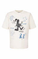 Tricou DOMREBEL, Spit T-Shirt White