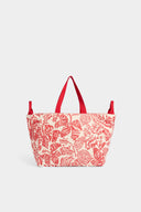 Geanta DSQUARED2, Rebel Hibiscus Tote Bag, Rosu