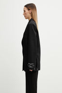 Sacou OFF WHITE,  Single-Breasted Long-Sleeved Jacket