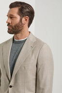 Costum PINI PARMA, Beige herringbone suit, flannel wool