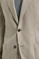 Costum PINI PARMA, Beige herringbone suit, flannel wool