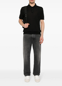 Tricou GOLDEN GOOSE, fine-knit polo shirt