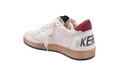 Sneakers GOLDEN GOOSE, Ball Star Sneakers In Leather And Suede White Red Grey