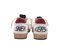 Sneakers GOLDEN GOOSE, Ball Star Sneakers In Leather And Suede White Red Grey