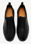 Loafers SANTONI,Leather slip-on, Black