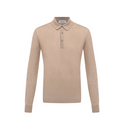 Bluza GRAN SASSO, silk and wool polo, Bej
