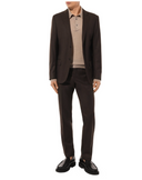 Bluza GRAN SASSO, silk and wool polo, Bej