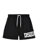 Short DSQUARED2, Insertie Icon Alba, Model Clasic