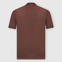 Tricou GRAN SASSO, Regular Fit Round Neck Jersey T-shirt, Maro