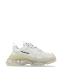 Sneakers BALENCIAGA, Clear Sole, Full White, EFECT USED
