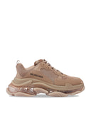Sneakers BALENCIAGA, Triple S, Clear Sole, Light Brown
