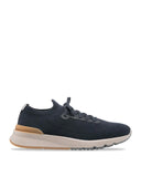 Sneakers BRUNELLO CUCINELLI, Navy Blue, Low Top Design