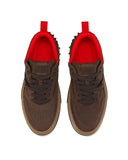 Sneakers CHRISTIAN LOUBOUTIN,  Reversed calf leather - Cafe - Men