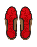Sneakers CHRISTIAN LOUBOUTIN,  Reversed calf leather - Cafe - Men