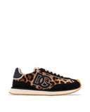 Sneakers DOLCE & GABBANA, Suede sneakers with animal print